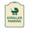Signmission Stroller Parking With Graphic Heavy-Gauge Aluminum Architectural Sign, 24" x 18", TG-1824-22832 A-DES-TG-1824-22832 - alternate 1